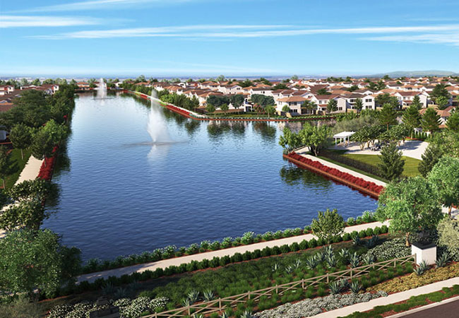 Aerial rendering of Northlake in North Natomas